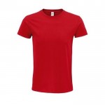 T shirt promozionali in cotone organico colore rosso