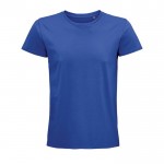 T shirt pubblicitarie in cotone organico colore blu reale