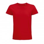 T shirt pubblicitarie in cotone organico colore rosso