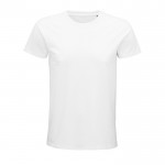 T shirt pubblicitarie in cotone organico colore bianco