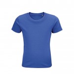 Ecologiche t shirt con stampa personalizzata colore blu reale