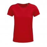 Stampa t shirt aziendali ecologiche colore rosso