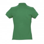 Polo magliette personalizzate colore verde vista posteriore