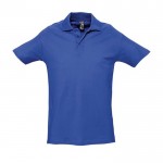 Maglietta polo con logo colore blu reale