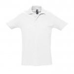 Maglietta polo con logo colore bianco