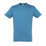 T shirt uomo personalizzate colore azzurro ciano