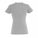 Magliette con logo aziendale per donne colore grigio jeansato vista posteriore