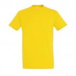 Colorate t shirt pubblicitarie con logo colore giallo scuro
