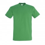 Colorate t shirt pubblicitarie con logo colore verde