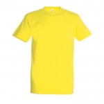Colorate t shirt pubblicitarie con logo colore giallo