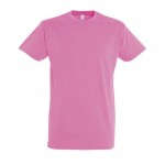 Colorate t shirt pubblicitarie con logo colore rosa