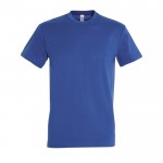 Colorate t shirt pubblicitarie con logo colore blu reale