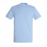 Colorate t shirt pubblicitarie con logo colore azzurro pastello