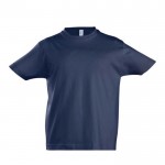 T shirt con stampa personalizzata colore blu mare