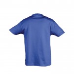 T shirt bambino personalizzate colore blu reale vista posteriore