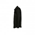 Camicia da uomo in cotone ed elastan da 140g/m² SOL'S Brighton color nero vista laterale
