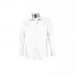 Camicia da uomo in cotone ed elastan da 140g/m² SOL'S Brighton color bianco nona vista