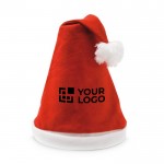 Cappello di Babbo Natale da personalizzare vista area di stampa