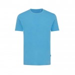 T-shirt in cotone riciclato e organico 180 g/m² Iqoniq Bryce color azzurro ciano