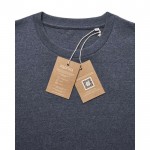 Tshirt in cotone riciclato e organico 180 g/m² Iqoniq Manuel color blu scuro jeansato terza vista