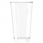 Bicchieri di vetro con logo per birra colore transparente