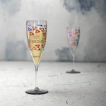 Bicchieri con logo da spumante o champagne colore transparente vista ambiente