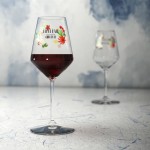 Bicchieri da vino di vetro promozionali colore transparente vista ambiente