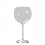 Bicchieri da vino e cocktail con logo colore transparente