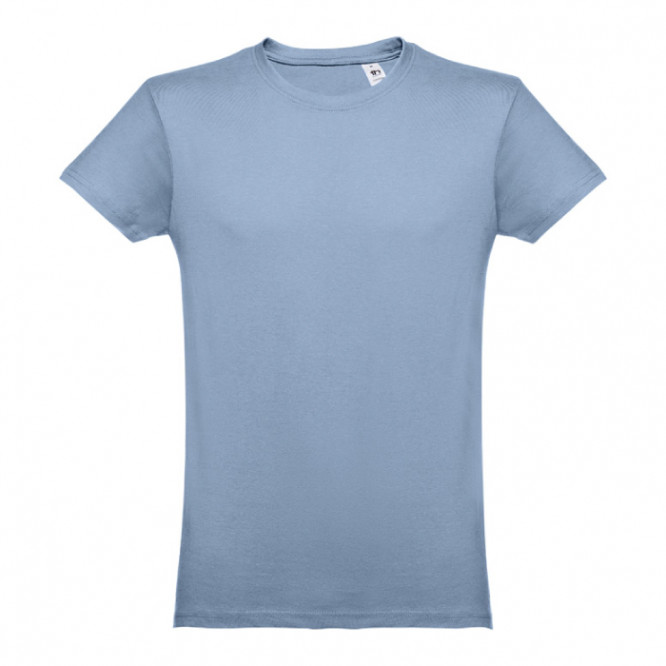 Crea la tua t shirt con logo colore azzurro prima vista