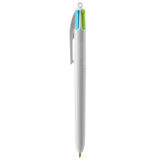 Penne con logo da 4 inchiostri color bianco