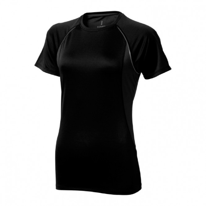 Maglietta sportiva con logo da donna colore nero