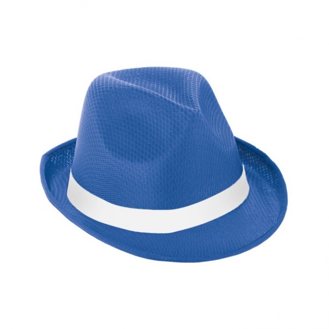 Cappello con fascia sublimabile per eventi color blu