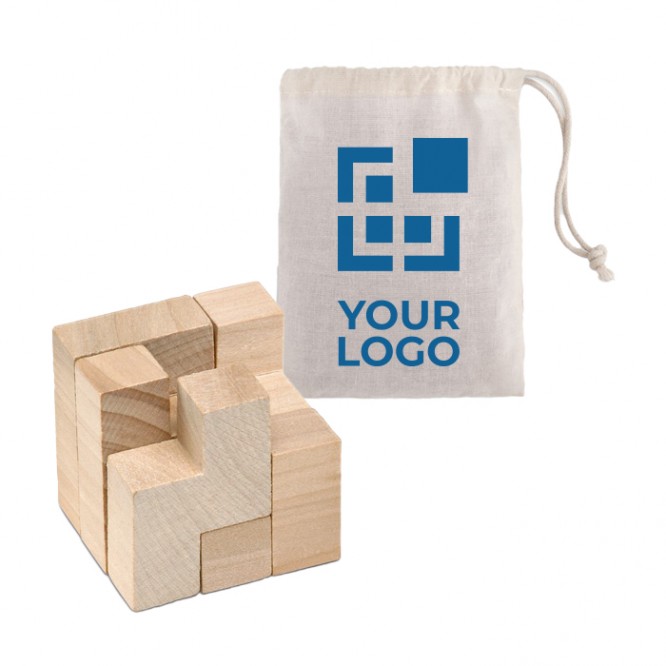 Puzzle di legno per pubblicità ed aziende vista area di stampa