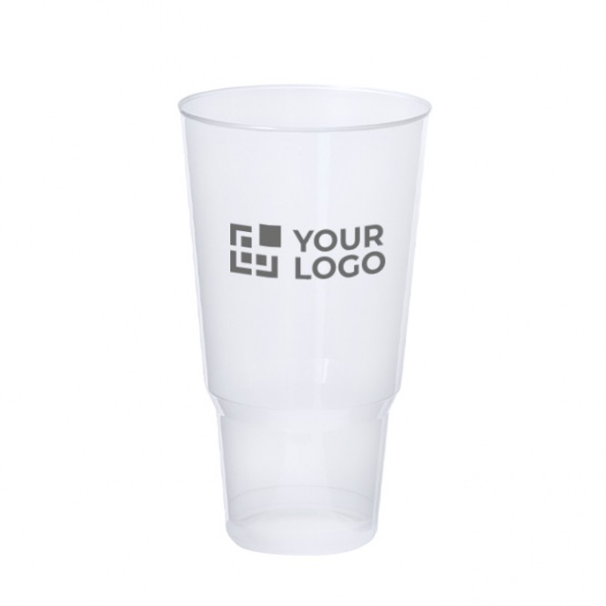 Bicchiere riutilizzabile in plastica dalla forma particolare 1.200 ml