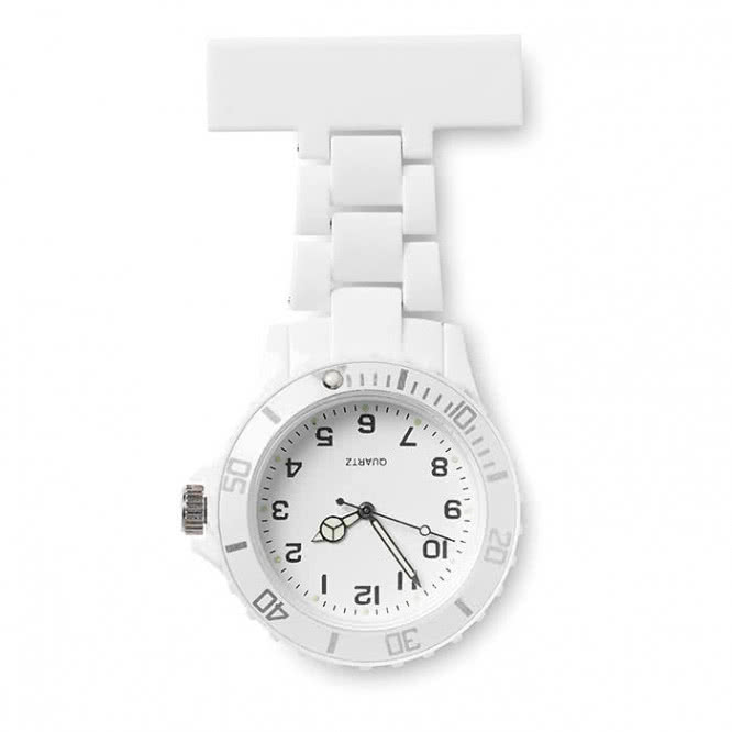 Elegante orologio da taschino colore bianco