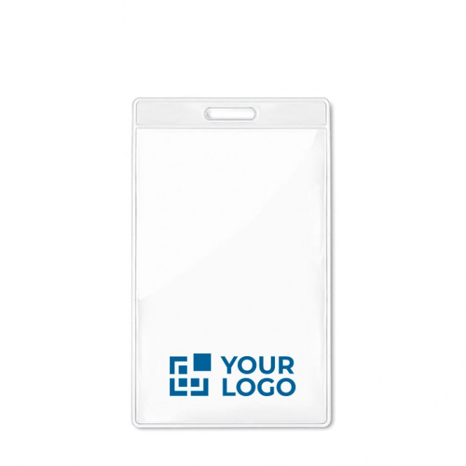 Porta badge verticale trasparente colore transparente