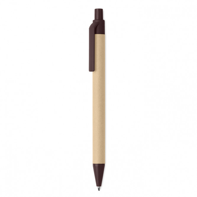 penne ecologiche personalizzate con logo color marrone