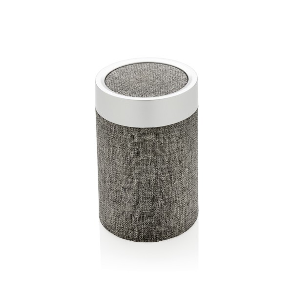 Altoparlante promozionale cilindrico colore grigio