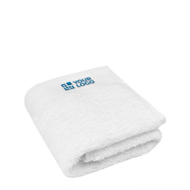 Asciugamano in cotone spesso da 550 g/m² vista area di stampa