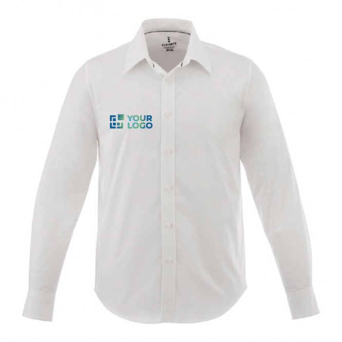 Camicie con logo aziendale colore bianco