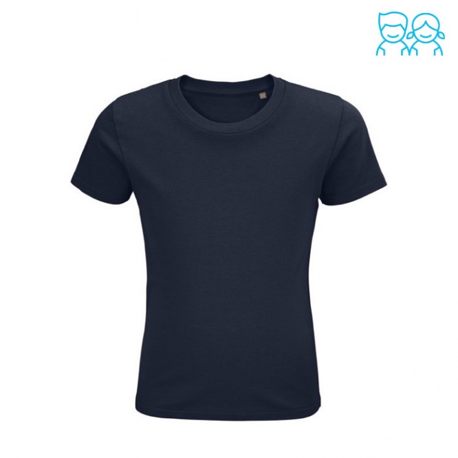 Ecologiche t shirt con stampa personalizzata colore blu mare