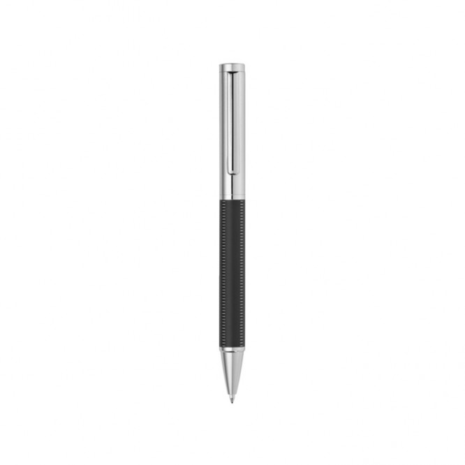 Una lussuosa penna in confezione singola vista area di stampa