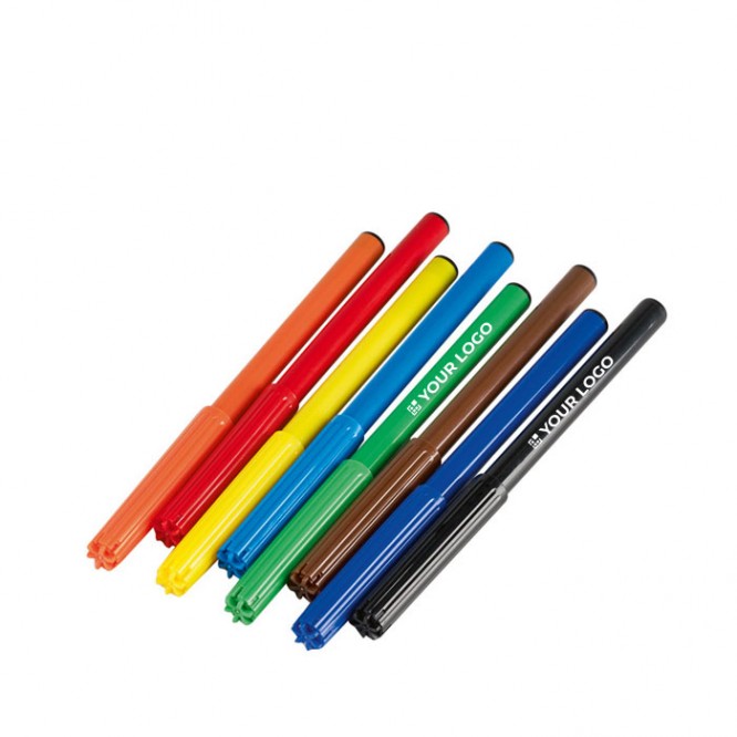 Set di 8 pennarelli colorati personalizzabili