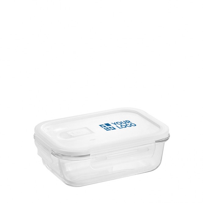 Lunch box personalizzati in vetro color bianco