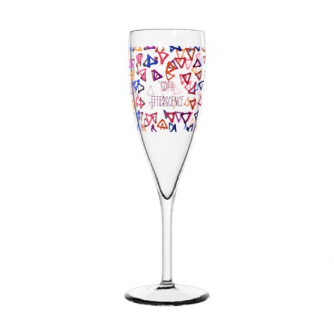 Bicchieri con logo da spumante o champagne colore transparente per locali
