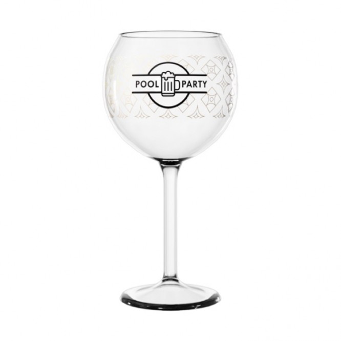 Bicchieri da vino e cocktail con logo colore transparente per eventi