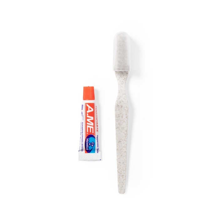 Spazzolino da denti con dentifricio da 6 grammi
