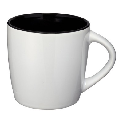 Mug promozionale con interno colorato colore nero