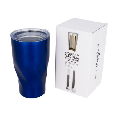 Bicchiere termico da viaggio personalizzabile color blu