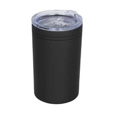 Bicchiere thermos personalizzato con logo color nero